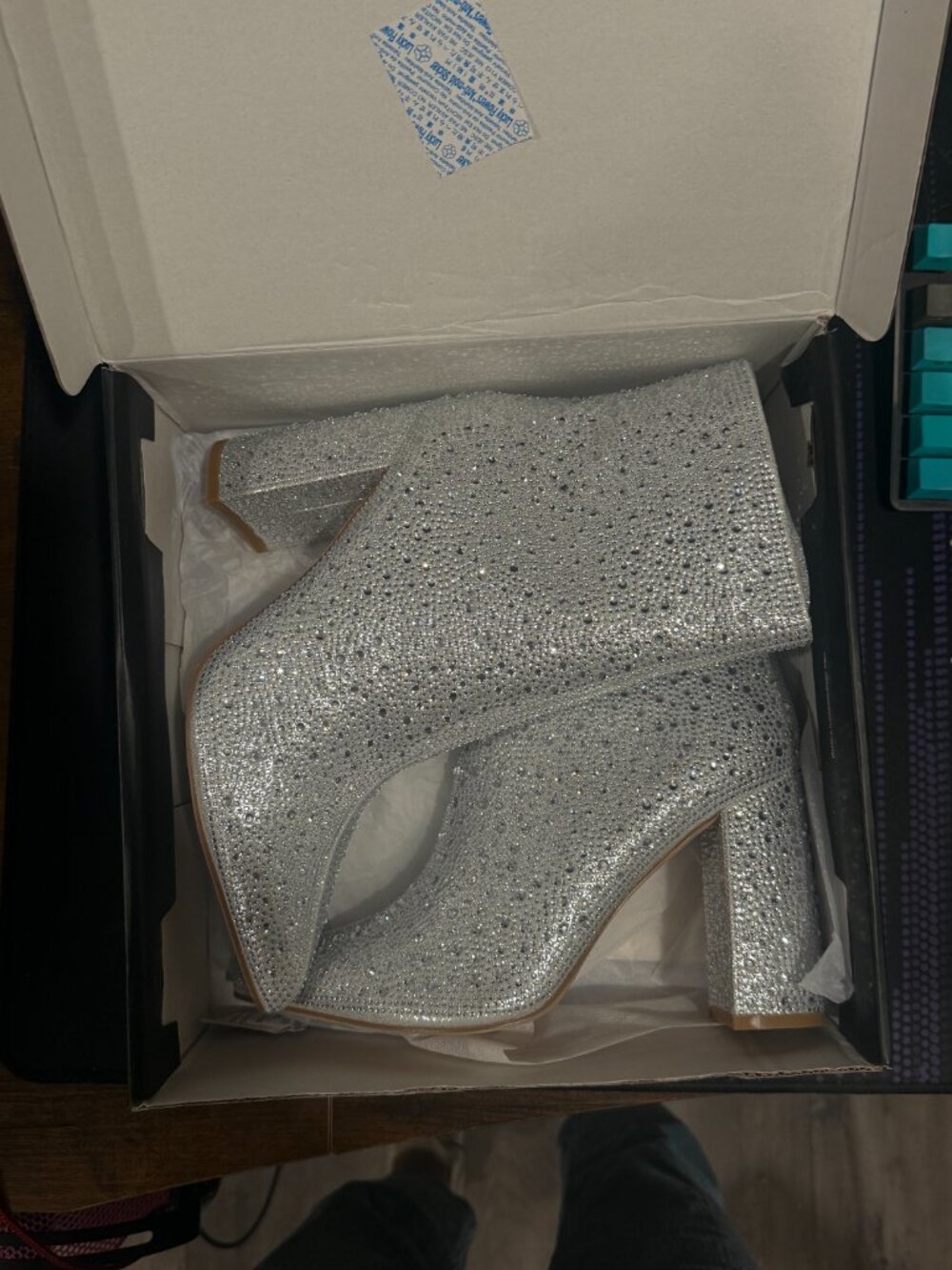 Rhinestone Booties - Picture 2 of 4